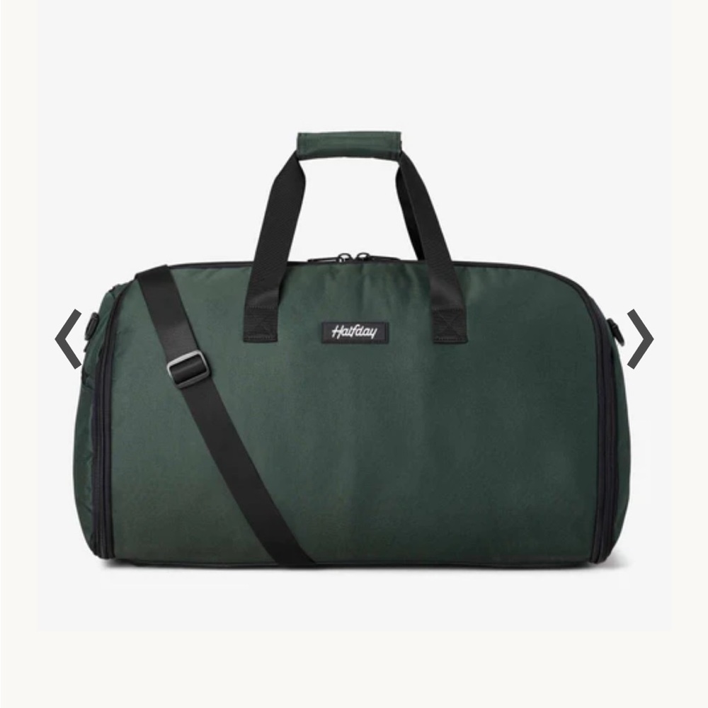 Halfday - The Garment Duffel (new, never used) hunter green